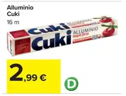 Carrefour ALLUMINIO CUKI offerta