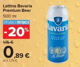 Carrefour Lattina Bavaria Premium Beer offerta