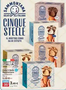 Carrefour Cono 5 Stelle Sammontana offerta