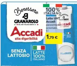 Carrefour Latte UHT Accadì offerta