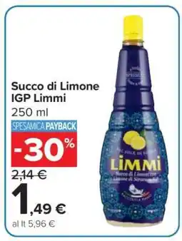 Carrefour SUCCO DI LIMONE IGP LIMMI offerta