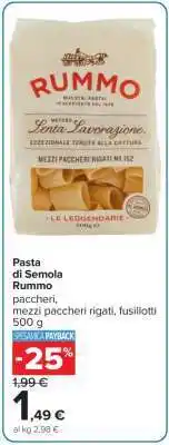 Carrefour PASTA DI SEMOLA RUMMO offerta