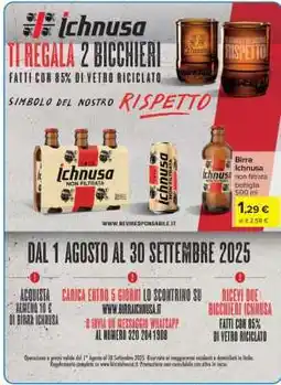 Carrefour Birra Ichnusa non filtrata bottiglia offerta