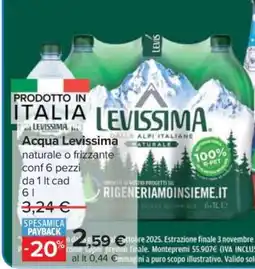 Carrefour ACQUA LEVISSIMA offerta