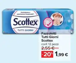 Carrefour Fazzoletti Tutti Giorni Scottex offerta