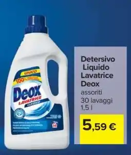 Carrefour DETERSIVO LIQUIDO LAVATRICE DEOX offerta