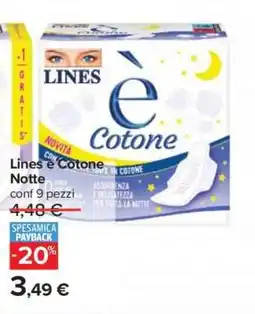 Carrefour Lines è Cotone Notte offerta
