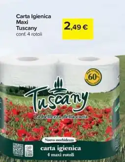 Carrefour Carta Igienica Maxi Tuscany offerta