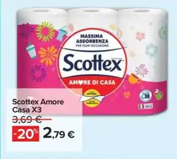 Carrefour Scottex Amore Casa X3 offerta