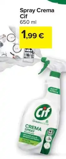 Carrefour Spray Crema Cif offerta