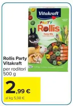 Carrefour Rollis Party Vitakraft offerta