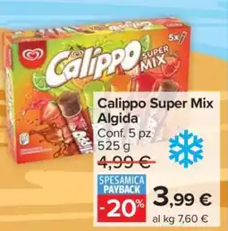 Carrefour Calippo Super Mix Algida offerta