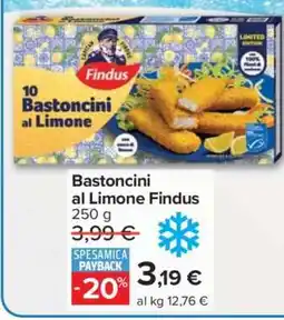 Carrefour Bastoncini al Limone Findus offerta