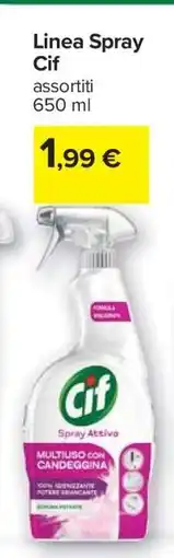Carrefour Linea Spray Cif offerta