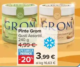 Carrefour Pinte Grom offerta
