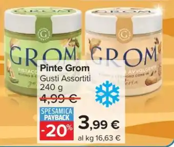 Carrefour Pinte Grom offerta