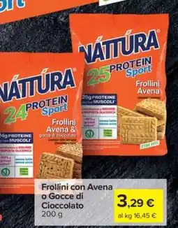Carrefour Frollini con Avena o Gocce di Cioccolato offerta