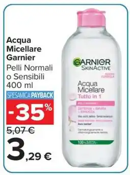 Carrefour ACQUA MICELLARE GARNIER offerta