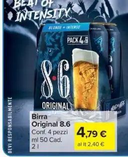 Carrefour Birra Original 8.6 offerta