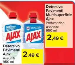 Carrefour Detersivo Pavimenti Multisuperficie Ajax offerta
