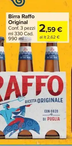 Carrefour Birra Raffo Original offerta