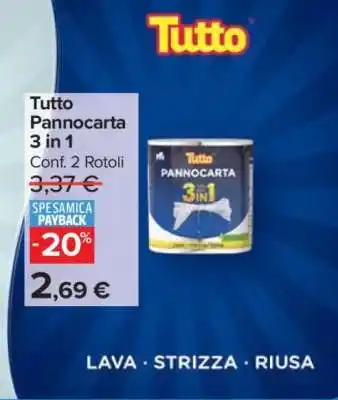 Carrefour Tutto Pannocarta 3 in 1 offerta