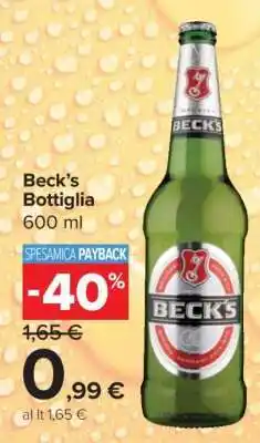 Carrefour Beck’s Bottiglia offerta