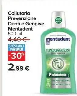 Carrefour Collutorio Prevenzione Denti e Gengive Mentadent offerta