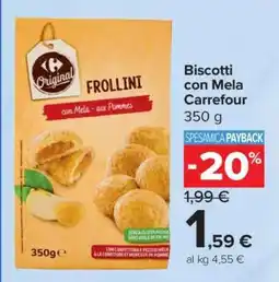 Carrefour Biscotti con Mela Carrefour offerta