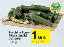Carrefour Zucchine Scure Filiera Qualità Carrefour offerta