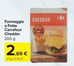 Carrefour Formaggio a Fette Carrefour Cheddar offerta