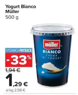 Carrefour YOGURT BIANCO MÜLLER offerta