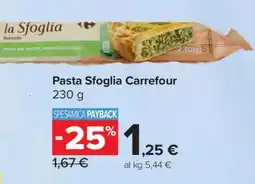 Carrefour Pasta Sfoglia Carrefour offerta