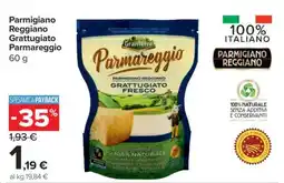 Carrefour Parmigiano Reggiano Grattugiato Parmareggio offerta