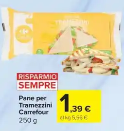 Carrefour Pane per Tramezzini Carrefour offerta