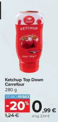 Carrefour Ketchup Top Down Carrefour offerta