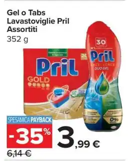 Carrefour Gel o Tabs Lavastoviglie Pril Assortiti offerta