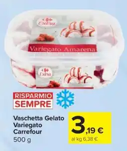 Carrefour Vaschetta Gelato Variegato Carrefour offerta