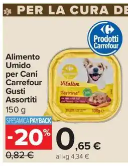 Carrefour Alimento Umido per Cani Carrefour Gusti Assortiti offerta