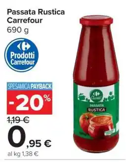 Carrefour Passata Rustica Carrefour offerta