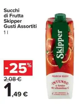 Carrefour Succhi di Frutta Skipper Gusti Assortiti offerta
