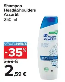 Carrefour Shampoo Head&Shoulders Assortiti offerta