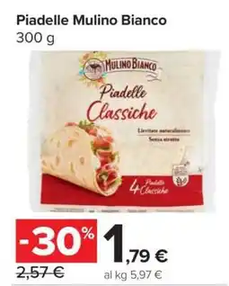 Carrefour Piadelle Mulino Bianco offerta
