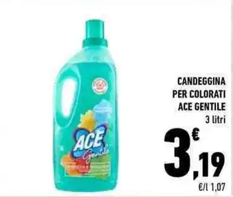 Conad Ace Gentile Candeggina per Colorati 3 litri offerta