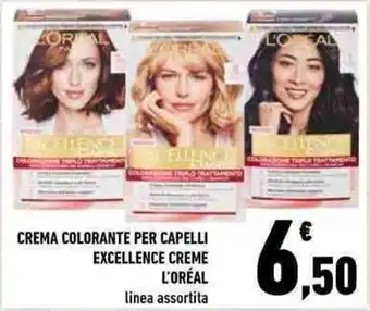 Conad L'Oréal Crema Colorante per Capelli Excellence Creme offerta