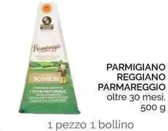 Conad Parmigiano Reggiano Parmareggio 30 mesi 500g offerta