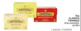 Conad Twinings Tea Classics 20 filtri offerta