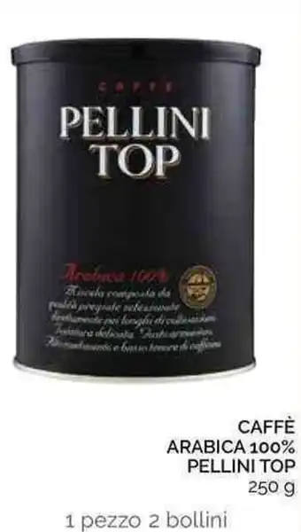 Conad Pellini Top Caffè Arabica 100% 250g offerta