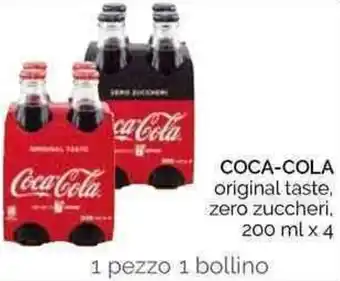 Conad Coca-Cola 200ml x 4 offerta
