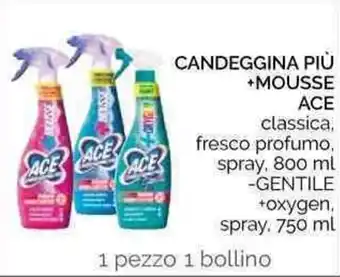 Conad Ace Candeggina Più + Mousse 750ml offerta